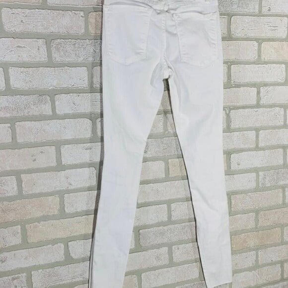 Frame NWT Le High Skinny Distressed Blanc … - Picture 10 of 11